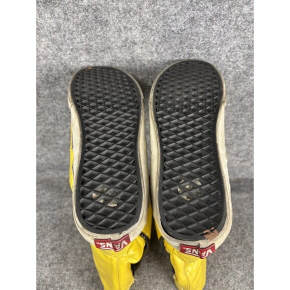 Vans Dasan Boots Womens Size 7.5 Yellow Skull Crossbones Rain Mid Calf Gothic - Picture 8 of 8